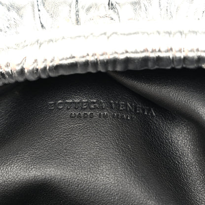 Bottega Veneta Metallic Bark Calfskin The Mini Pouch Silver 6 of 10