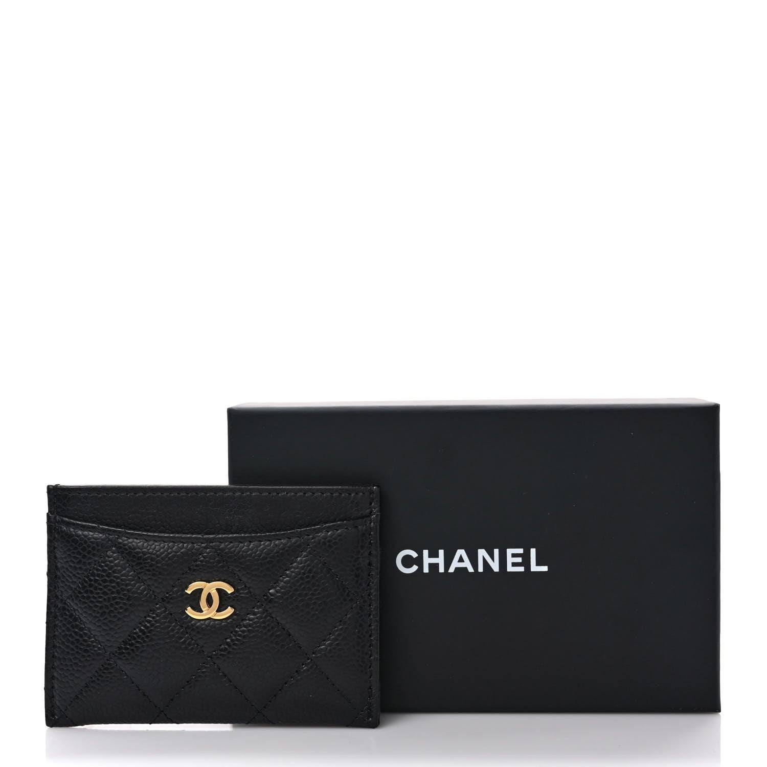Chanel Caviar Quilted Card Holder Black 8 of 8