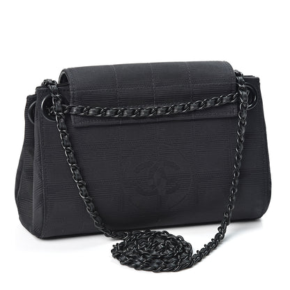 Chanel Nylon Mini Travel Accordion Flap Black 4 of 13