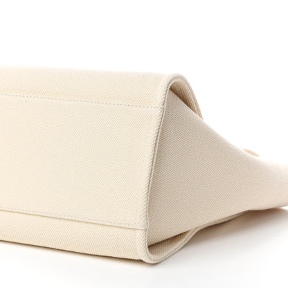 Chanel Canvas Pearl Medium Deauville Tote Ecru Beige 8 of 11