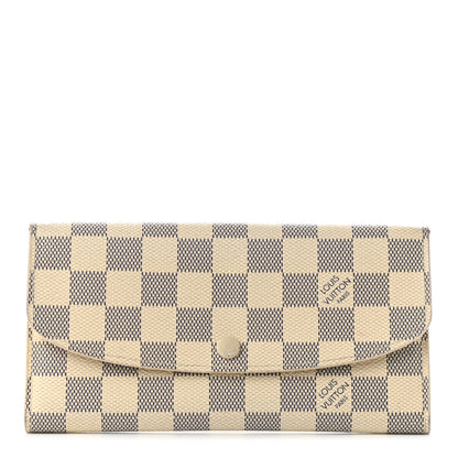 Louis Vuitton Damier Azur Emilie Wallet 1 of 7