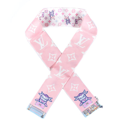 Louis Vuitton Silk Monogram Rodeo Bandeau Rose 1 of 4
