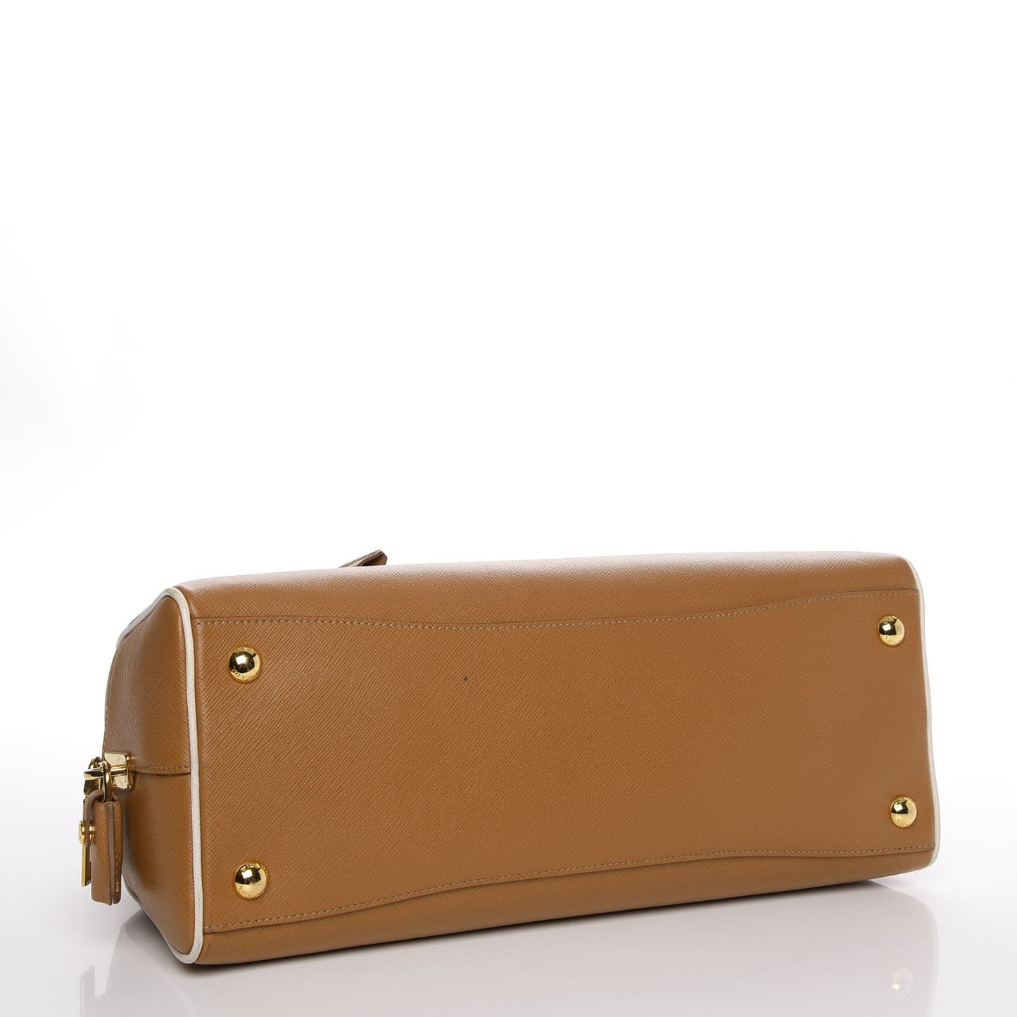 Saffiano Lux Bowling Bag Caramel Talco