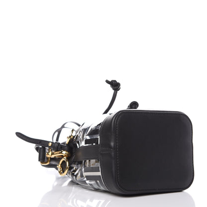 Fendi TPU FF Vitello Grace F is Fendi Mini Mon Tresor Bucket Bag Black 4 of 8
