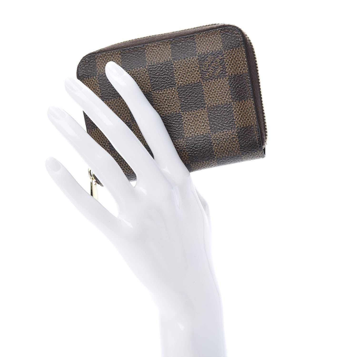 Louis Vuitton Damier Ebene Zippy Coin Purse Rose Ballerine 2 of 10