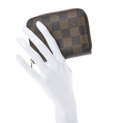Louis Vuitton Damier Ebene Zippy Coin Purse Rose Ballerine 2 of 10