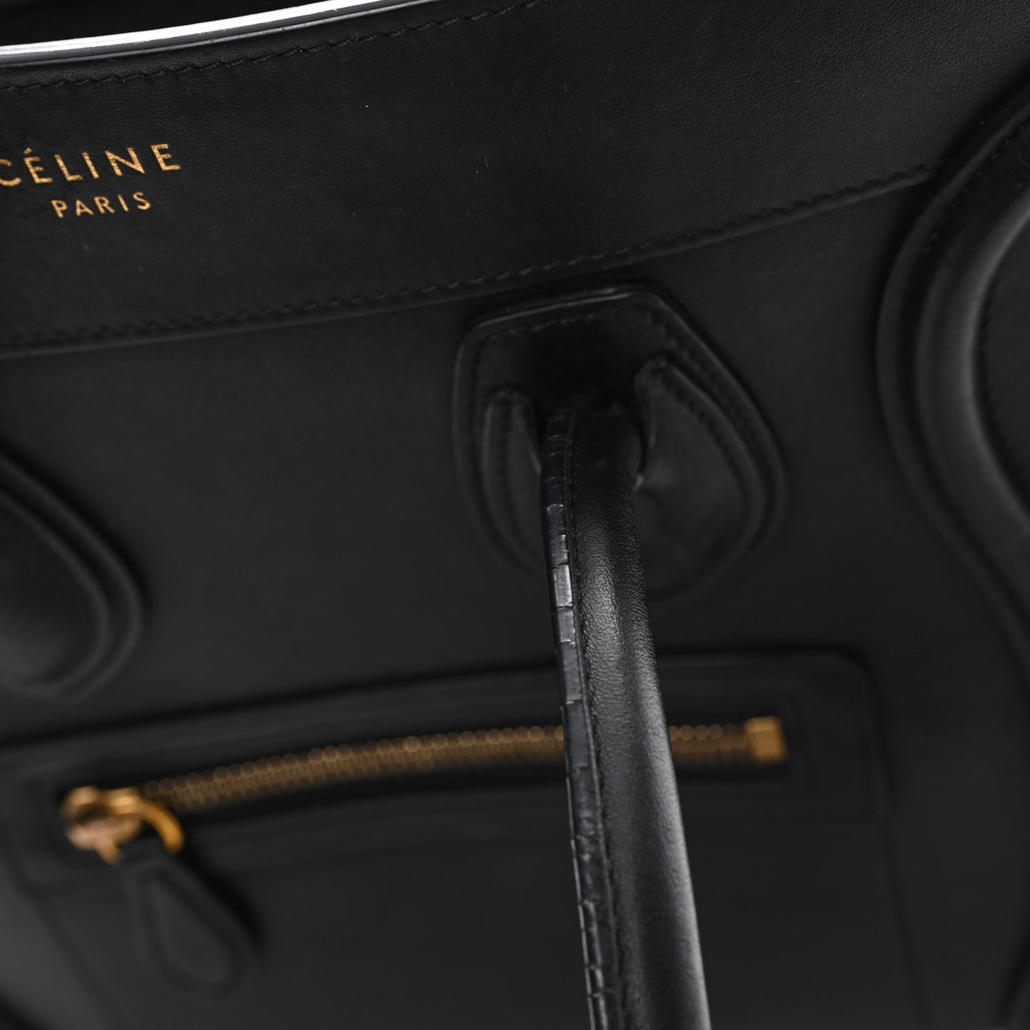Smooth Calfskin Micro Luggage Black