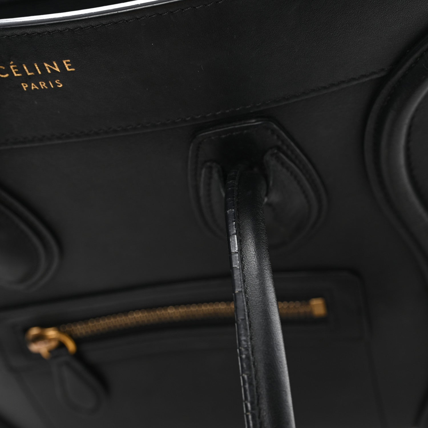 Celine Smooth Calfskin Micro Luggage Black 11 of 11