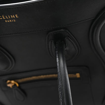 Celine Smooth Calfskin Micro Luggage Black 11 of 11