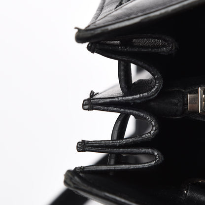 Saint Laurent Python Calfskin Embossed Small Sac de Jour Black 14 of 15