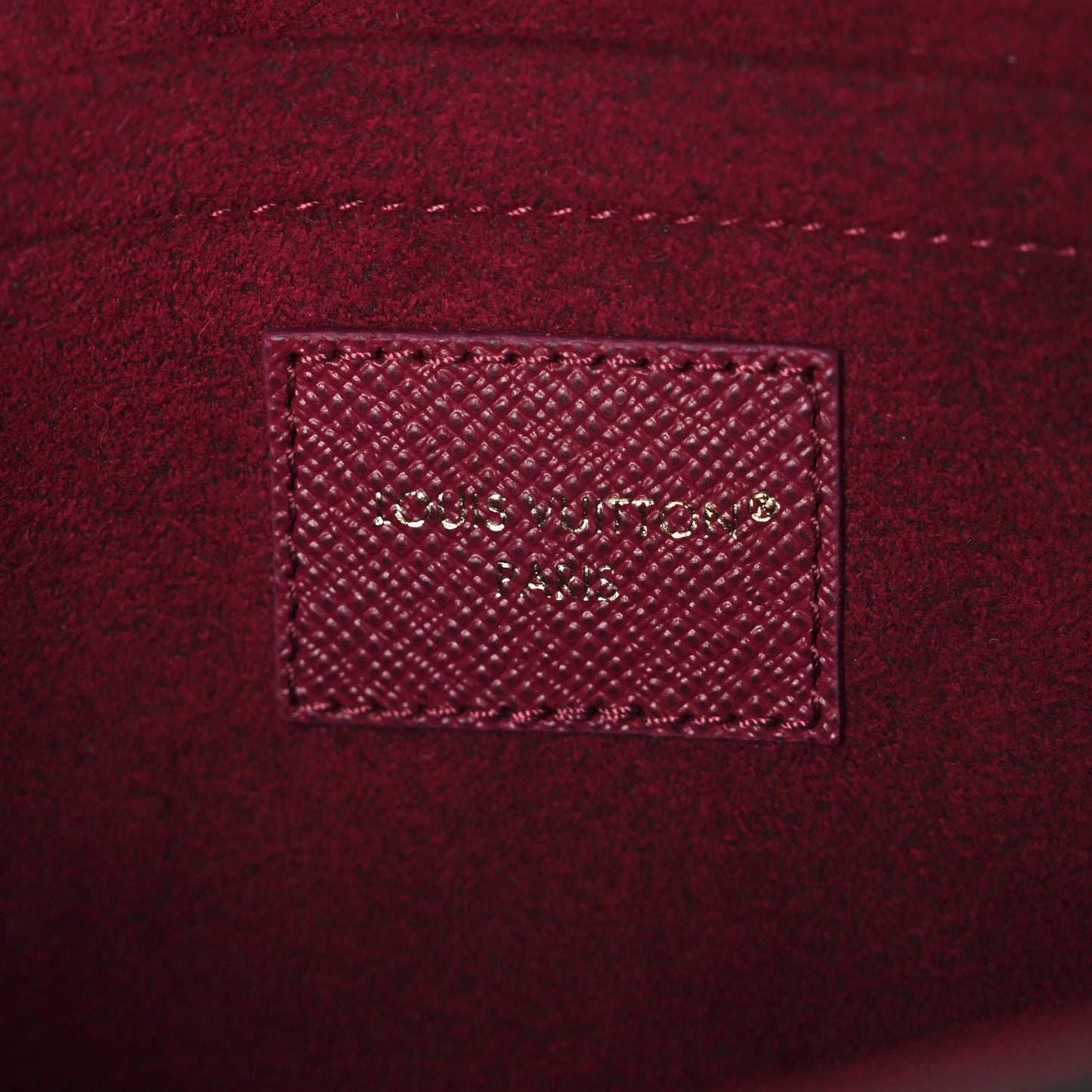 Monogram Pochette Felicie Chain Wallet Fuchsia