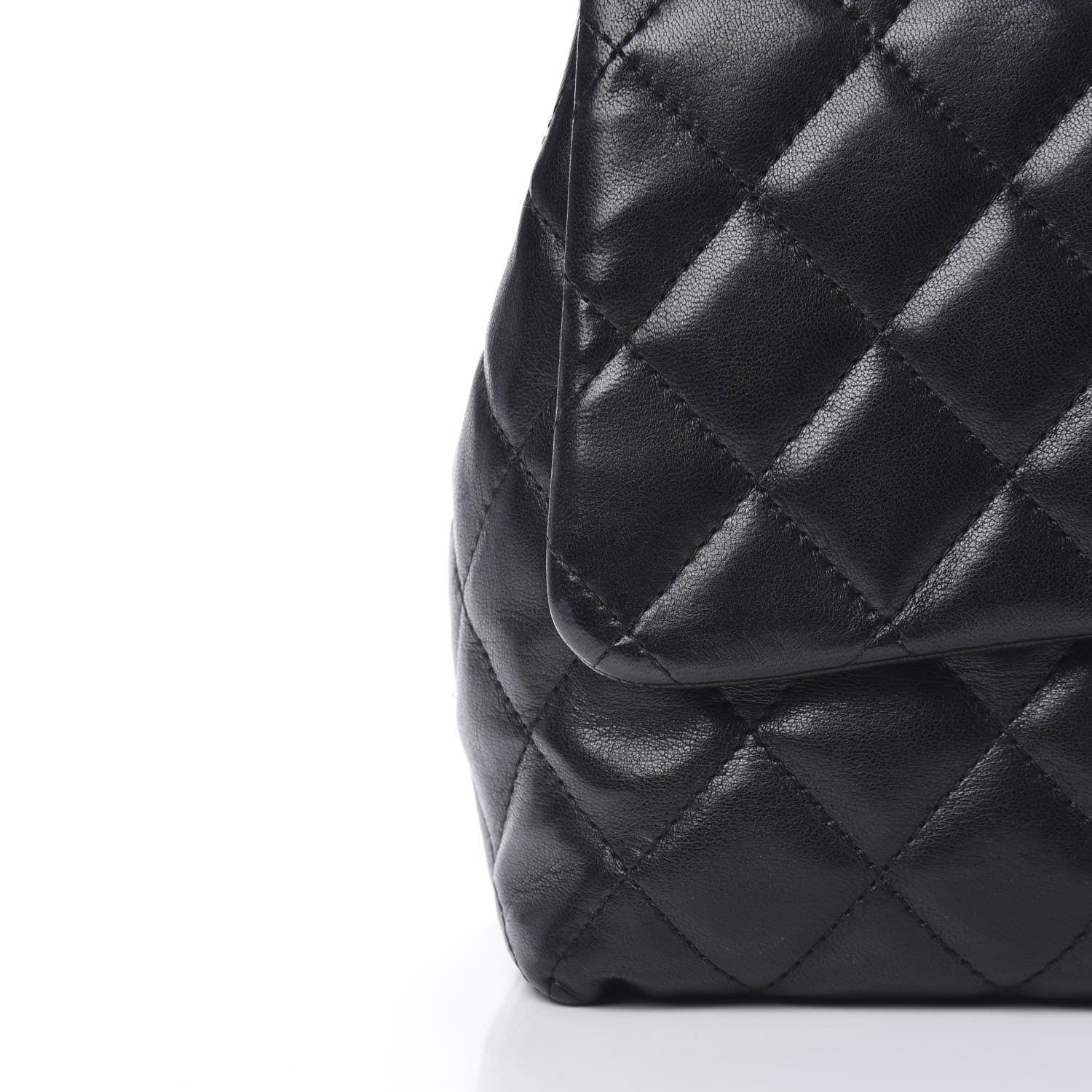 Chanel Lambskin Quilted Medium Kelly Flap Bag Black 13 of 16