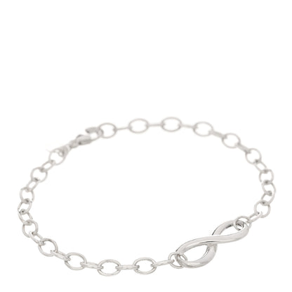 Tiffany Sterling Silver Infinity Chain Bracelet 1 of 3