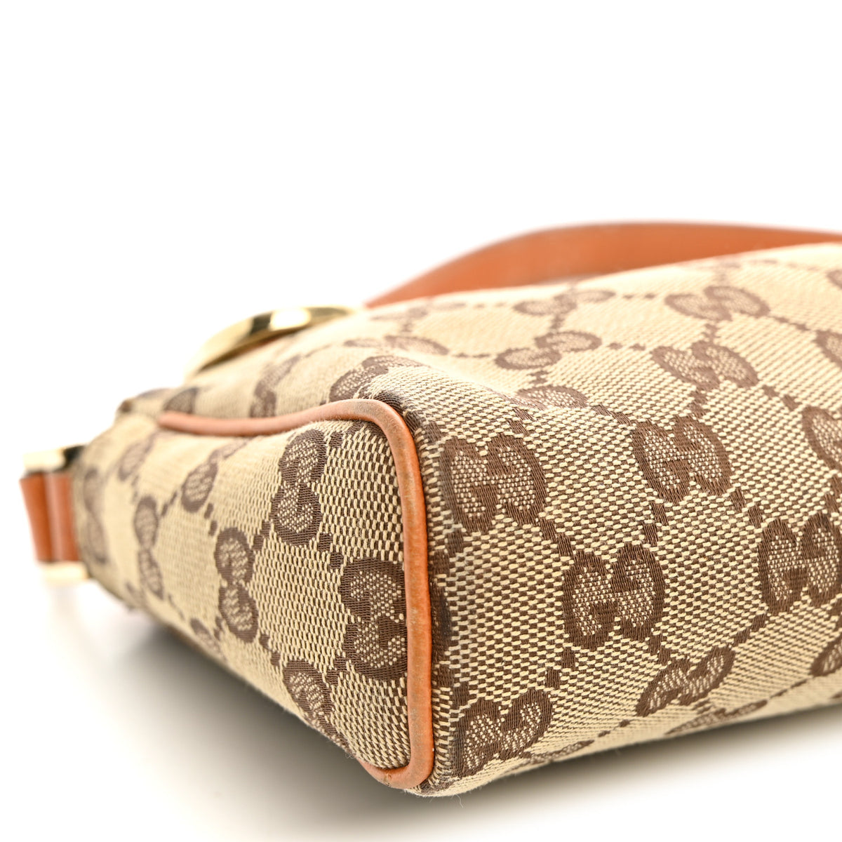 Monogram D Ring Cosmetic Case Light Brown