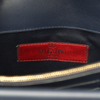 Valentino Garavani Calfskin Rockstud Wallet on Chain Marine 6 of 11