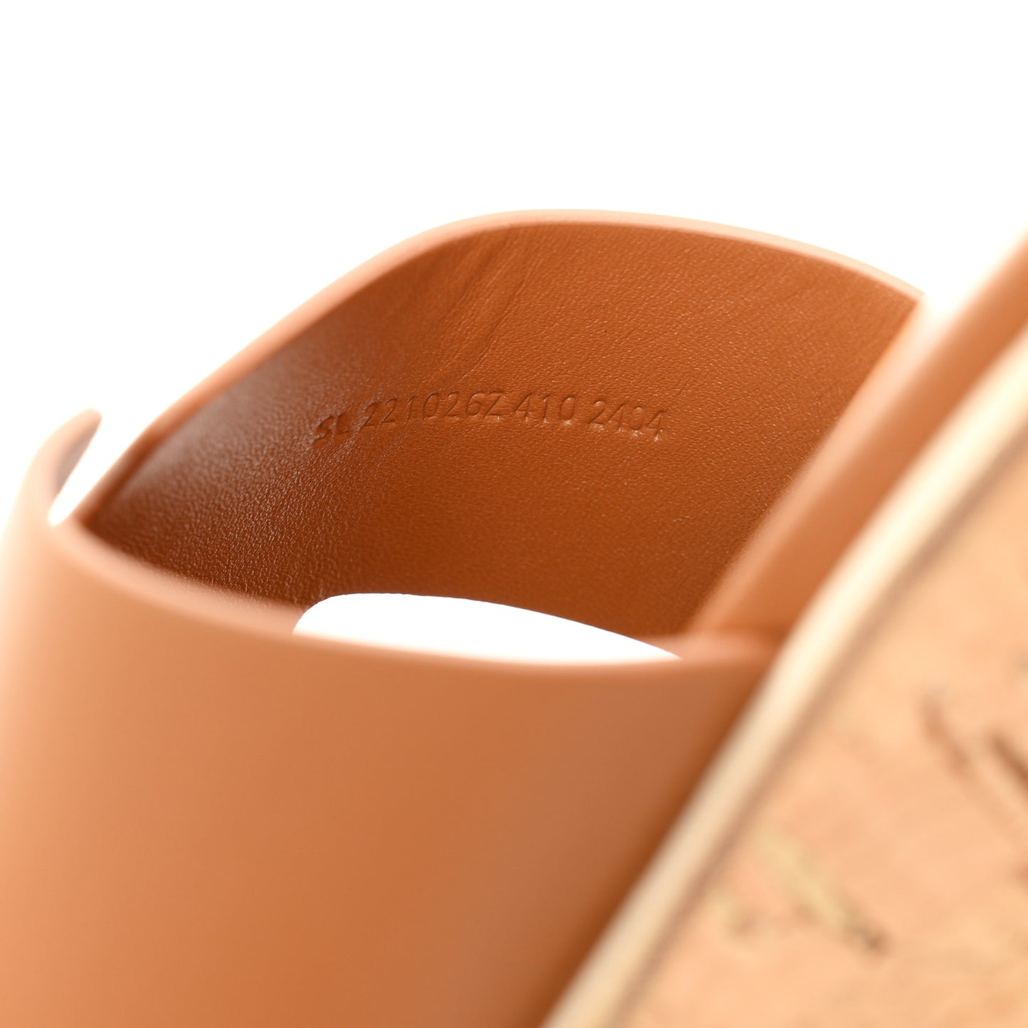 Calfskin Cork Eze 30 Sandals 41 Gold