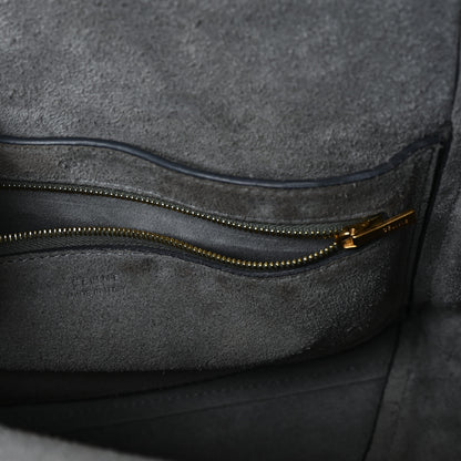 Celine Soft Grained Calfskin Sangle Bucket Bag Storm 6 of 11