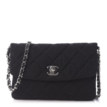 Chanel Jersey Quilted Mini Flap Black 1 of 10