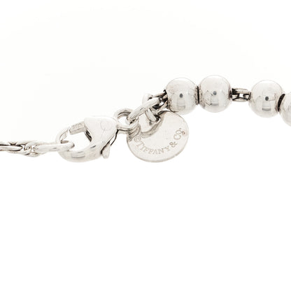 Tiffany Sterling Silver 4mm Bow Bead Bracelet 4 of 4