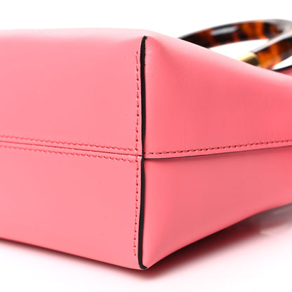 Fendi Vitello King Plexiglass Logo Embossed Mini By The Way Top Handle Boston Bag Pink Dalia 10 of 10