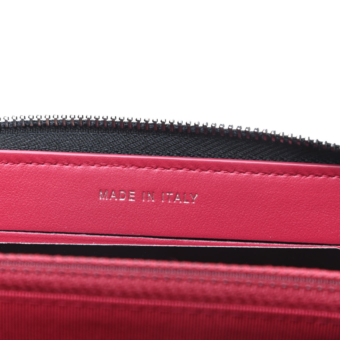 Aged Calfskin Quilted Small Gabrielle Zip Around Wallet Black