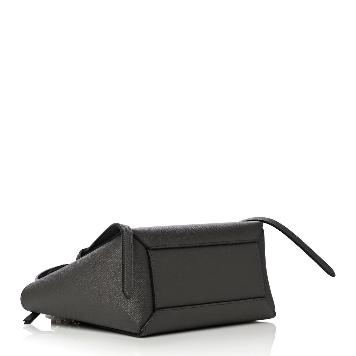 Grained Calfskin Nano Belt Bag Grey