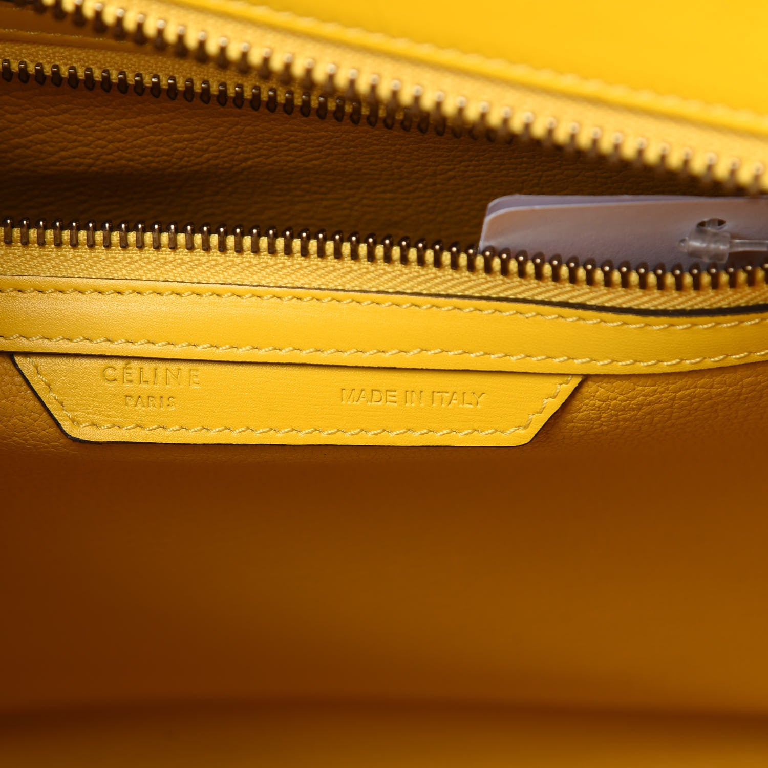 Celine Smooth Calfskin Mini Luggage Citron 6 of 10