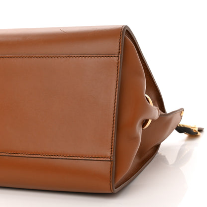 Salvatore Ferragamo Calfskin Large Sofia Shoulder Bag Brown 9 of 9