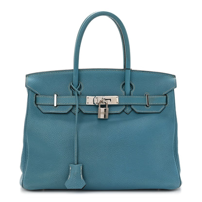 Hermes Togo Birkin 30 Blue Jean 1 of 22