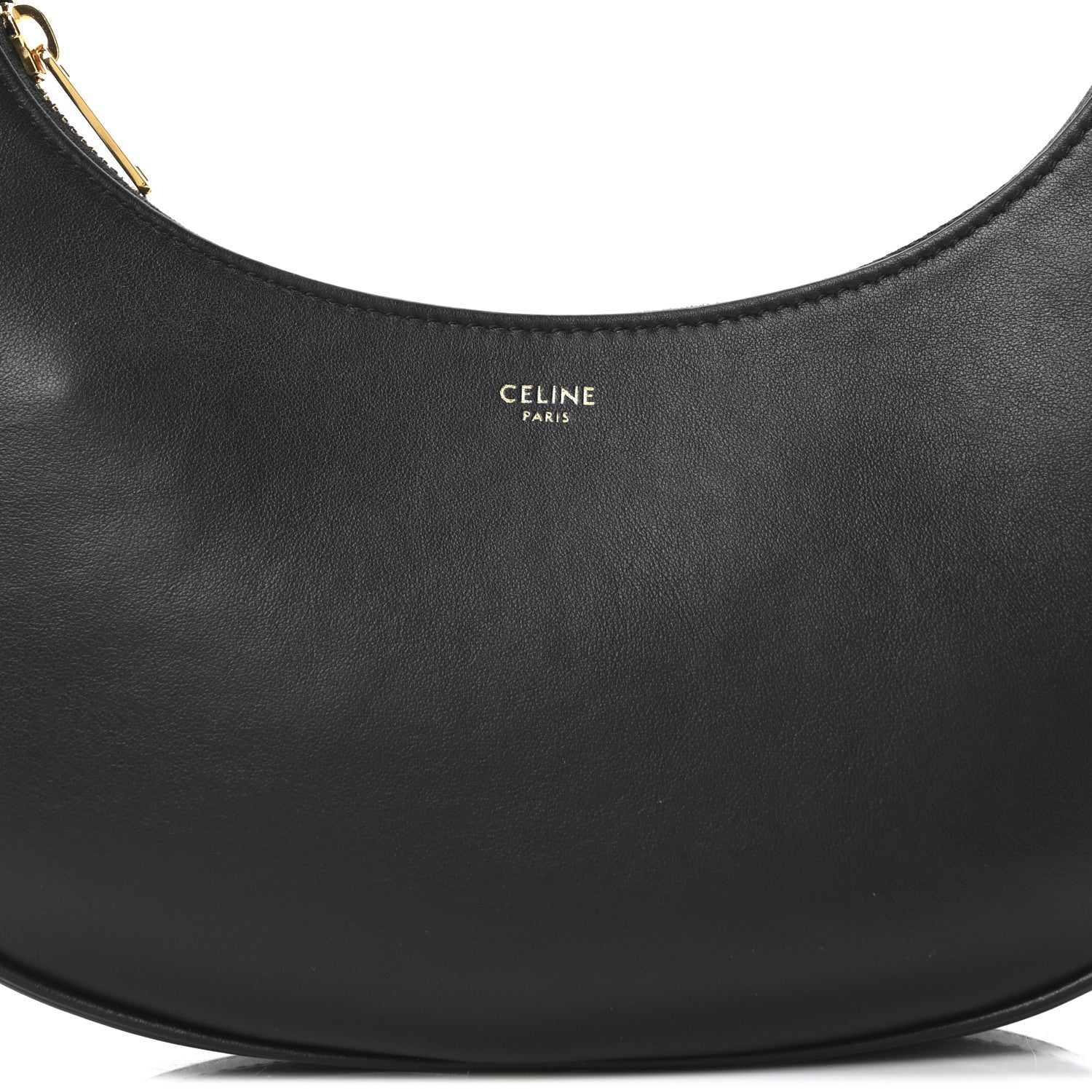 Celine Smooth Calfskin Medium Strap Ava Shoulder Bag Black 8 of 10