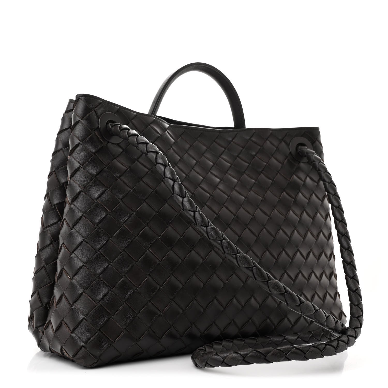 Bottega Veneta Nappa Intrecciato Medium Andiamo Shoulder Bag Fondant 3 of 9