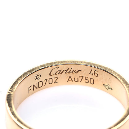Cartier 18K Yellow Gold 3.5mm LOVE Wedding Band Ring 46 3.75 4 of 5