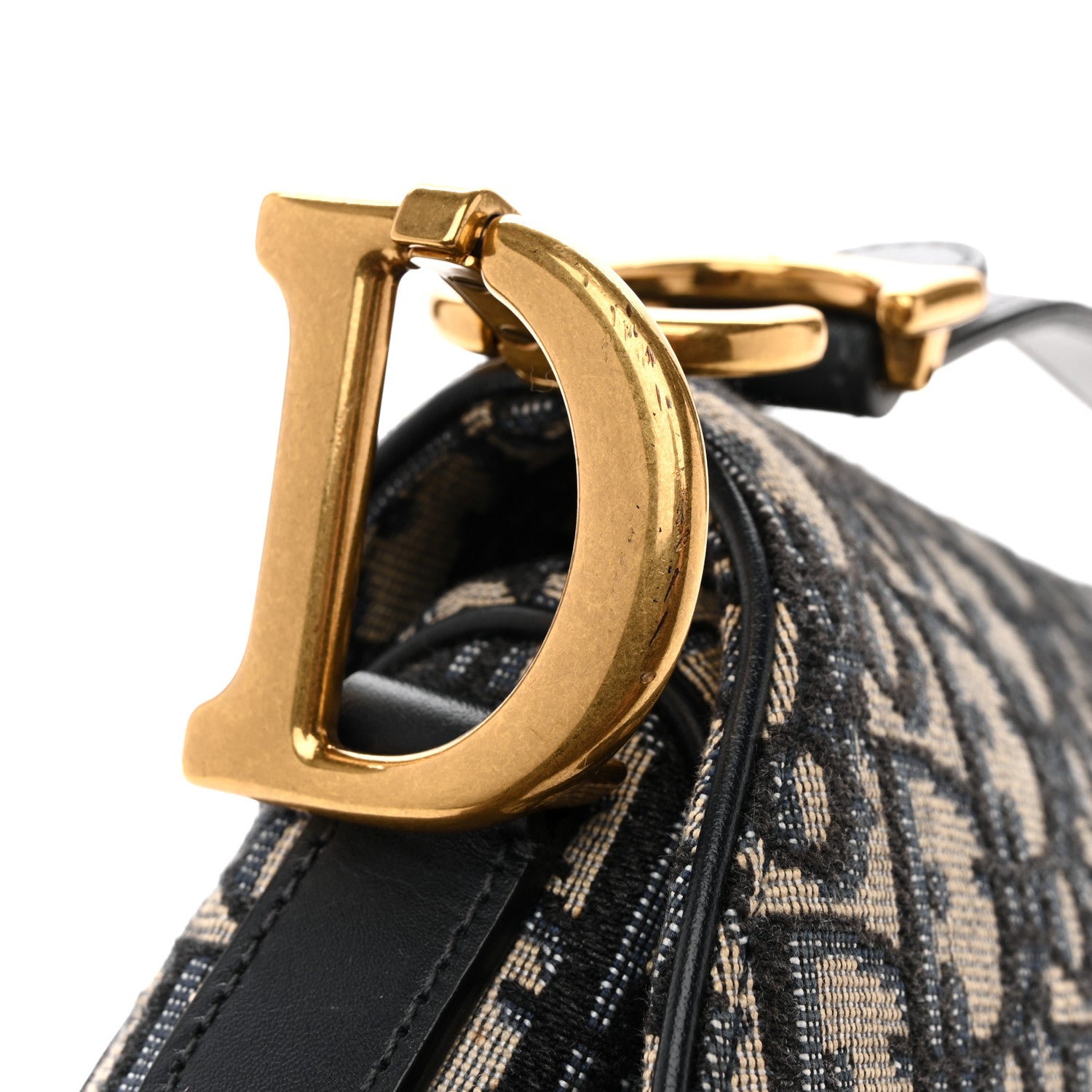 Christian Dior Oblique Saddle Bag Blue 11 of 12