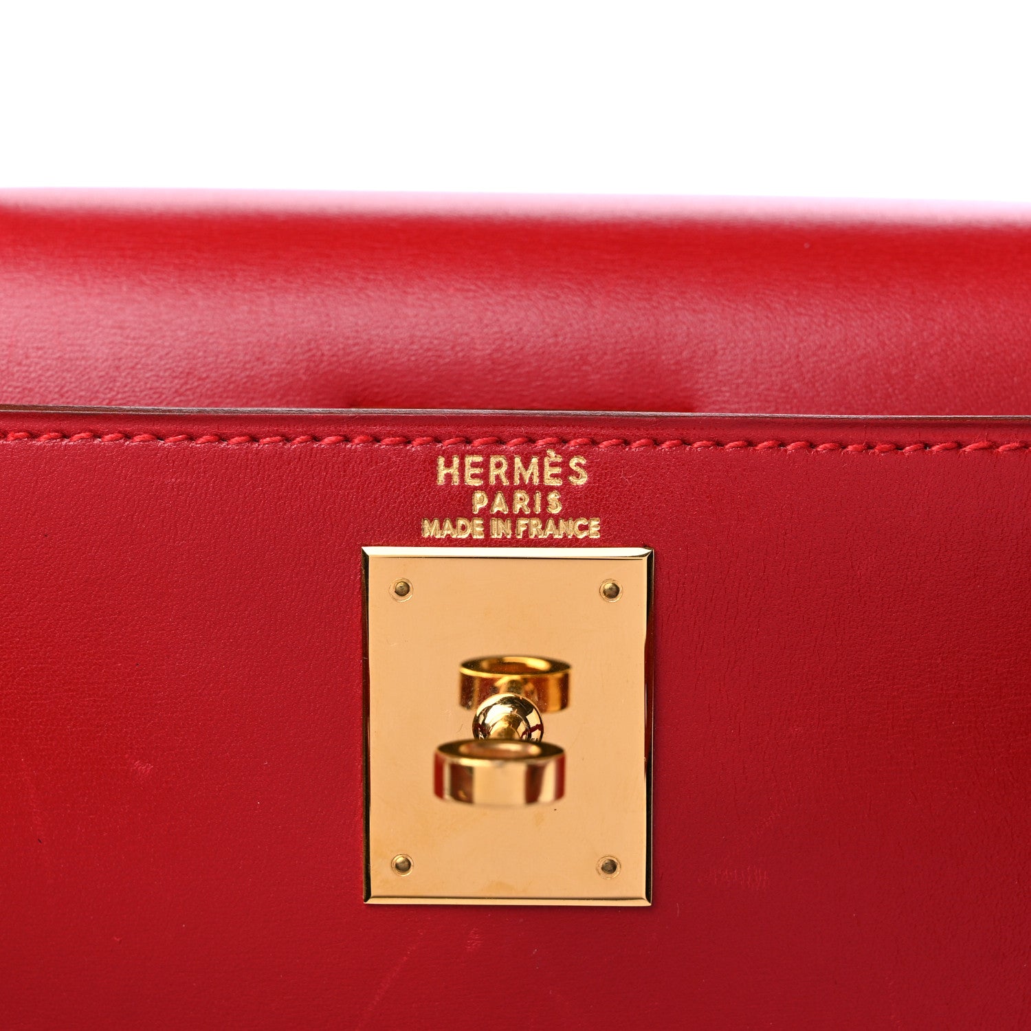 Hermes Box Kelly Sellier 28 Vermillion 6 of 18