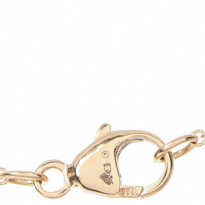 David Yurman 18K Yellow Gold Diamond Initial H Charm Necklace 7 of 7