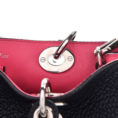 Christian Dior Bullcalf Medium Diorissimo Tote Navy Fuchsia 26 of 28