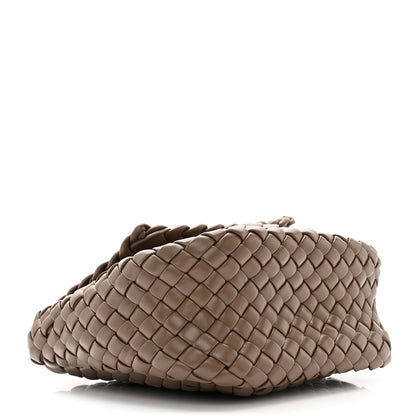 Bottega Veneta Nappa Intreccio Mini Cobble Shoulder Bag Taupe Grey 4 of 10