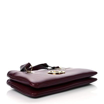Gucci Vitello Palmellato Lux Large Arli Top Handle Bag Vintage Bordeaux 4 of 11