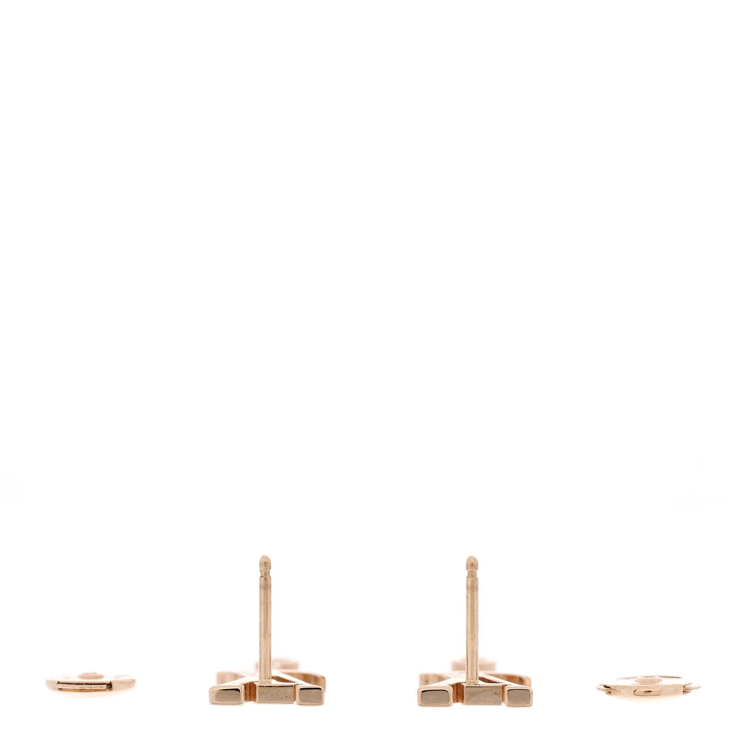 Louis Vuitton 18K Pink Gold Diamond Idylle Blossom LV Stud Earrings 3 of 5