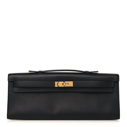 Hermes Swift Kelly Cut Clutch Pochette Black 1 of 7