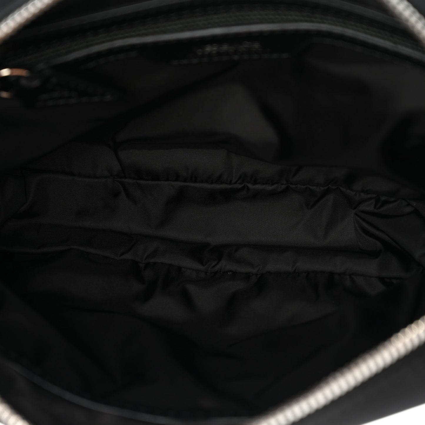 Nylon Baroque Medusa Belt Bag Black White