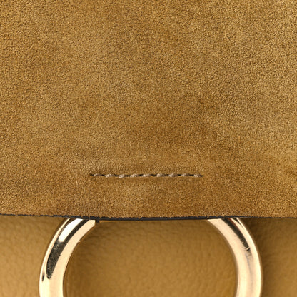 Chloe Suede Calfskin Small Faye Backpack Dark Khaki 12 of 15