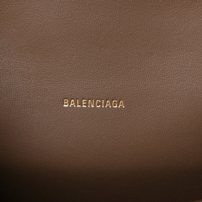 Balenciaga Coated Canvas BB Monogram Hourglass Top Handle Bag XS Beige Brown 6 of 11