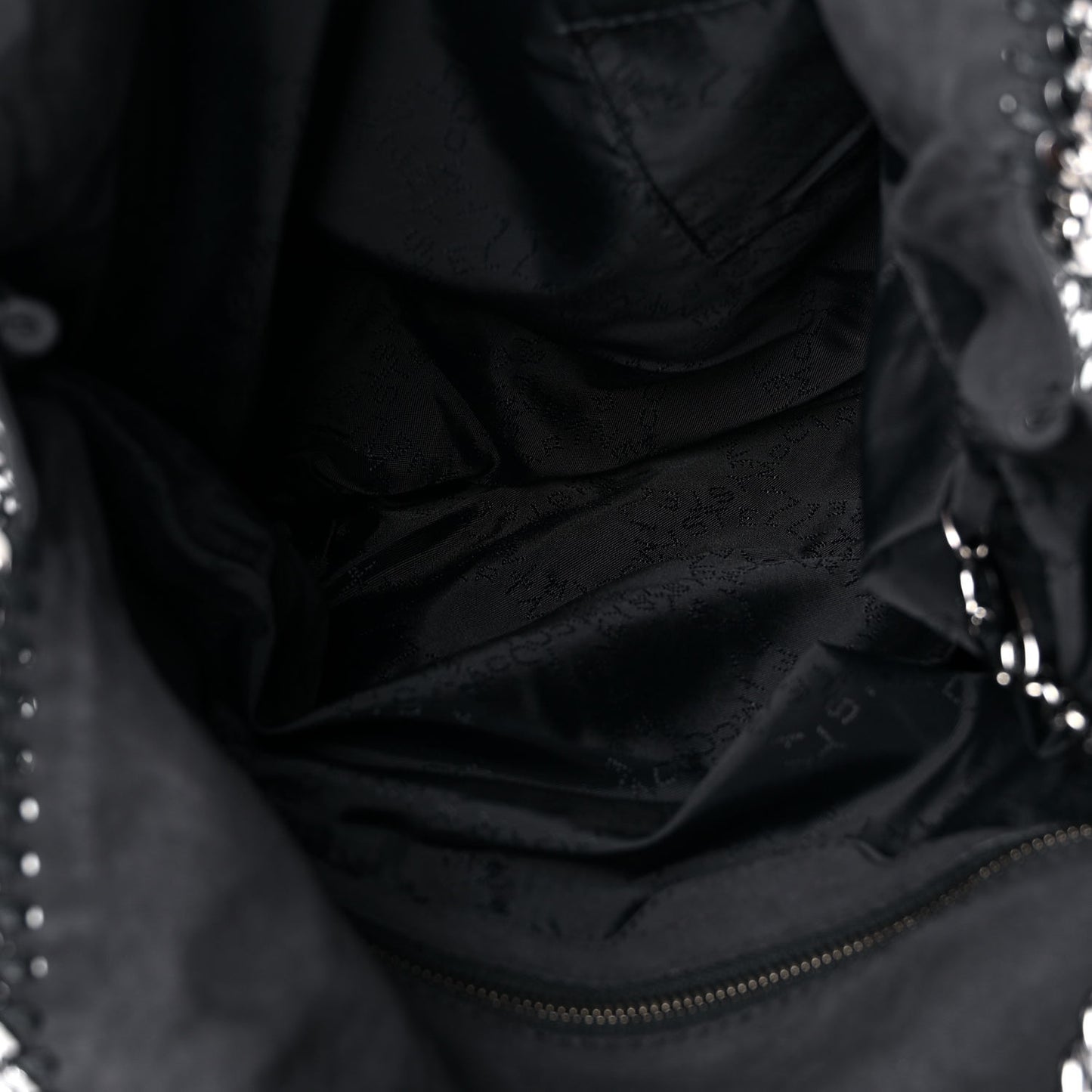 Studded Eco Suede Falabella Tote Black