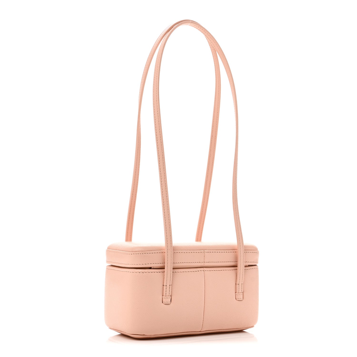 Chanel Shiny Caviar Preppy Coco Long Vanity With Strap Light Pink 3 of 12