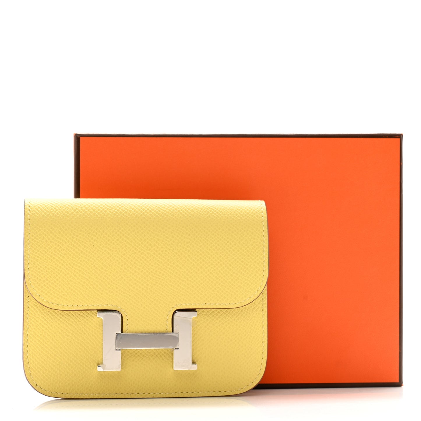 Epsom Constance Slim Wallet Jaune Poussin