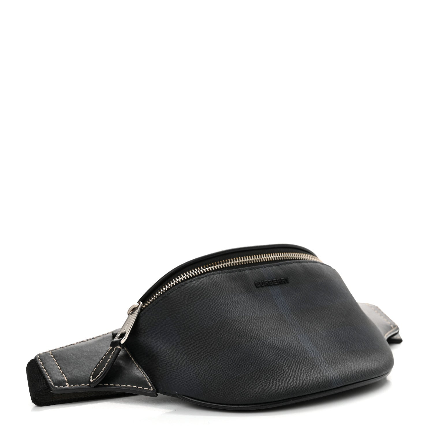 Burberry E-canvas Check Cason Mini Bum Bag Navy Blue 4 of 13