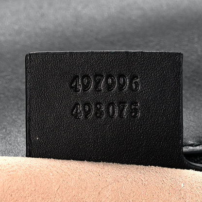 Gucci GG Supreme Monogram Small Osiride Top Handle Bag Black Gold 7 of 10
