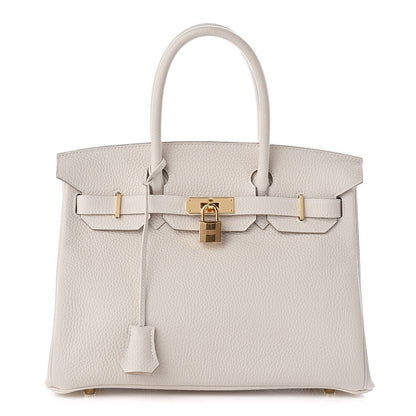 Hermes Taurillon Clemence Birkin 30 Craie 1 of 14