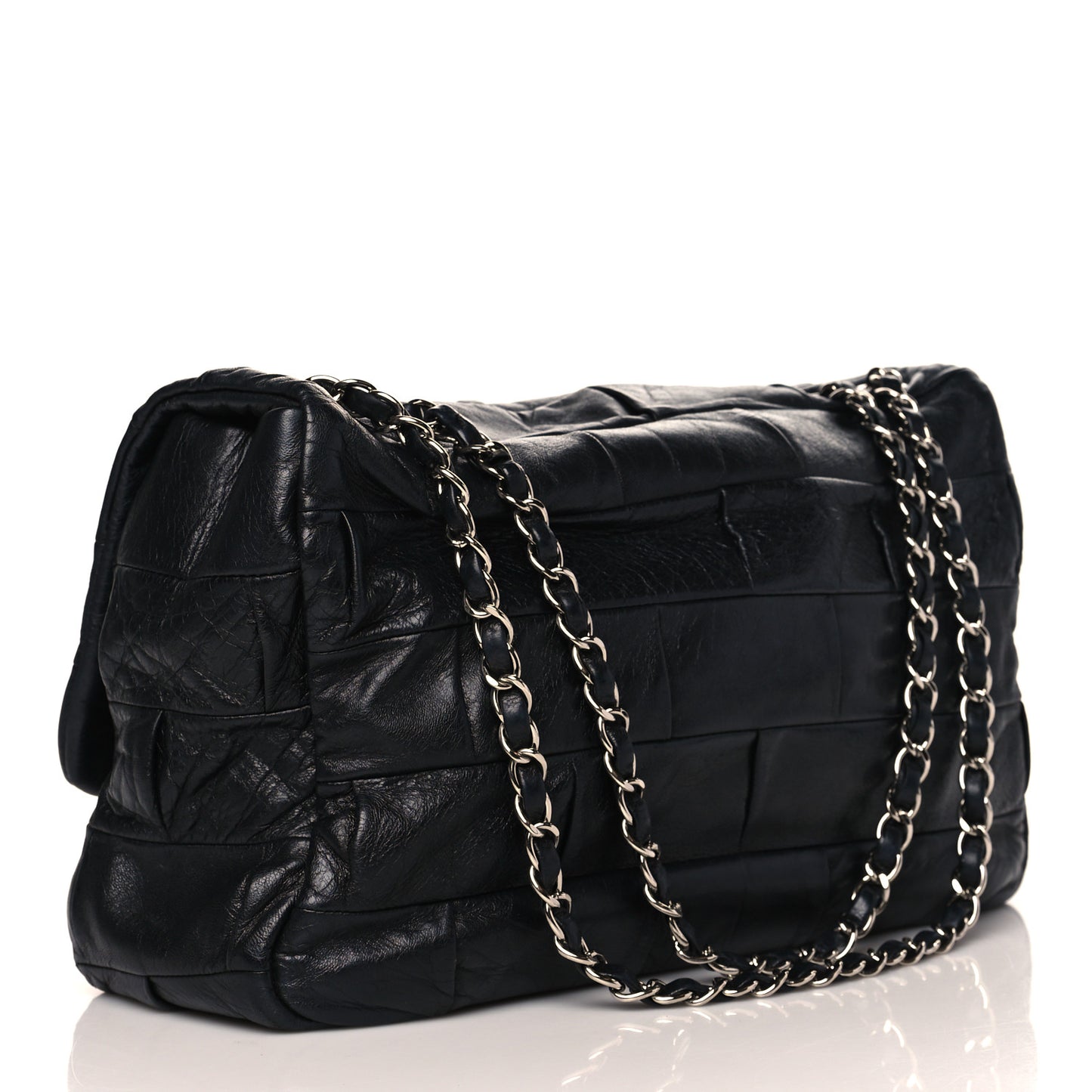 Lambskin Igloo Single Flap Black